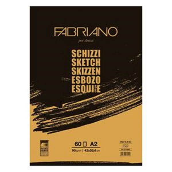 BLOCCO FABRIANO SCHIZZI A2 – 90 gr. 60 fg.