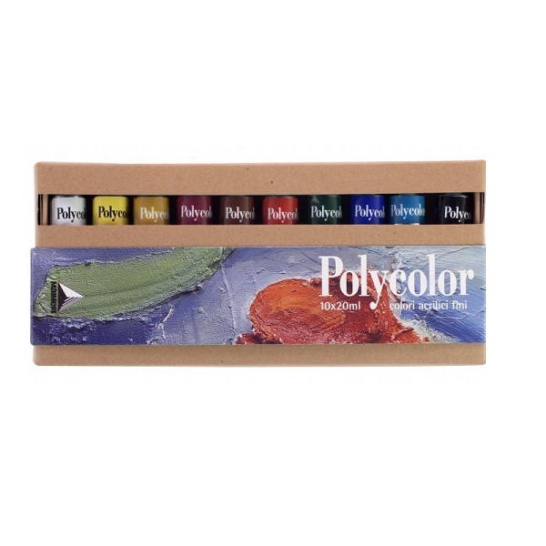 POLYCOLOR MAIMERI SCATOLA 10 TUBI 20 ml.