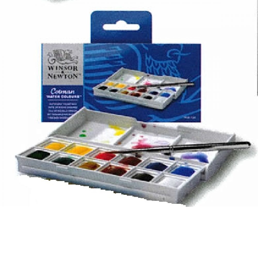 2335 SET- ACQUARELLI WINSOR & NEWTON COTMAN 12 1/2 GODET