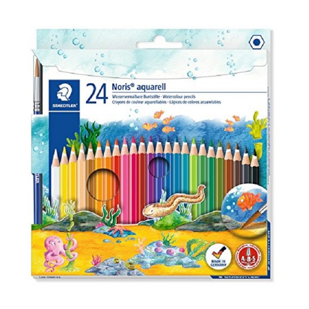 6217 Confezione-Matite Aquerellabili Noris Aquarel Staedtler 24 pz.