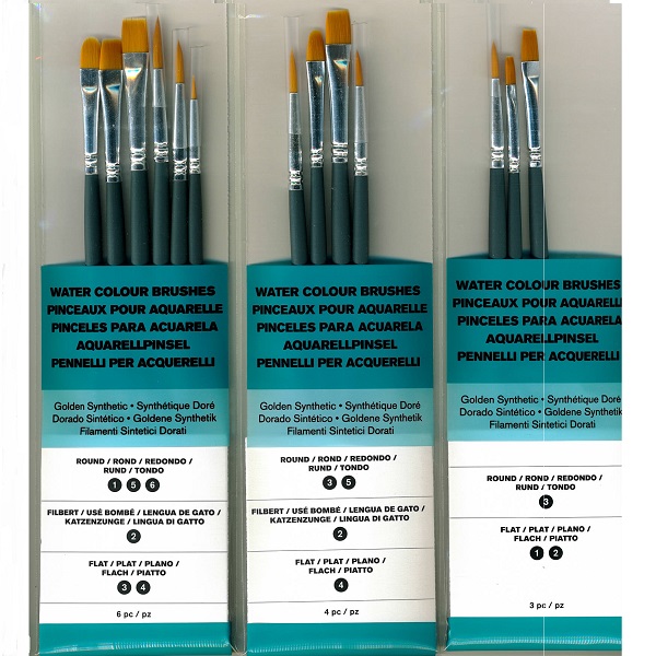 SET PENNELLI SINTETICI PER ACQUARELLO WINSOR & NEWTON 4 pz.