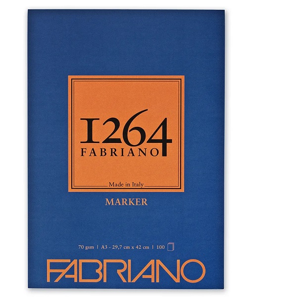 BLOCCO FABRIANO 1264 MARKER A3 70 gr. 100 fg.