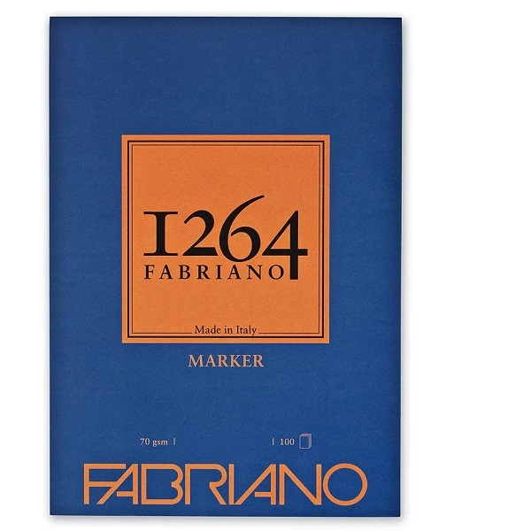 BLOCCO FABRIANO 1264 MARKER A4 70 gr. 100 fg.