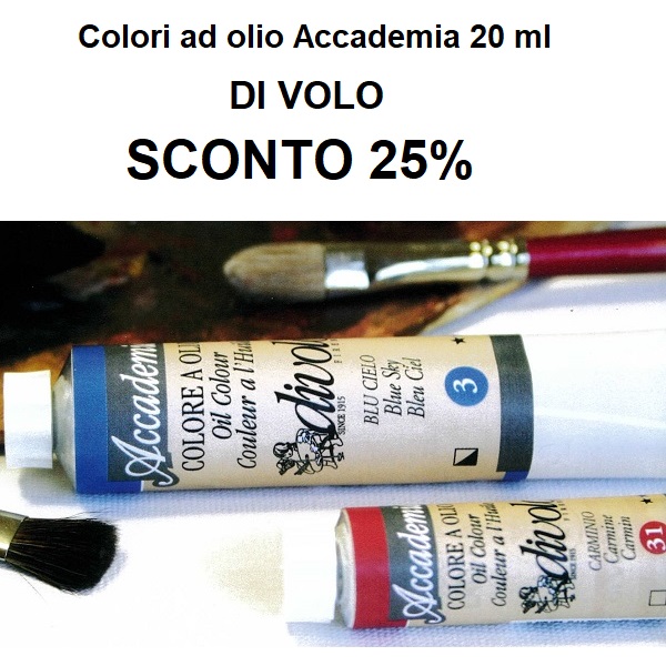 PROMOZIONE COLORI AD OLIO DI VOLO 20 ml.