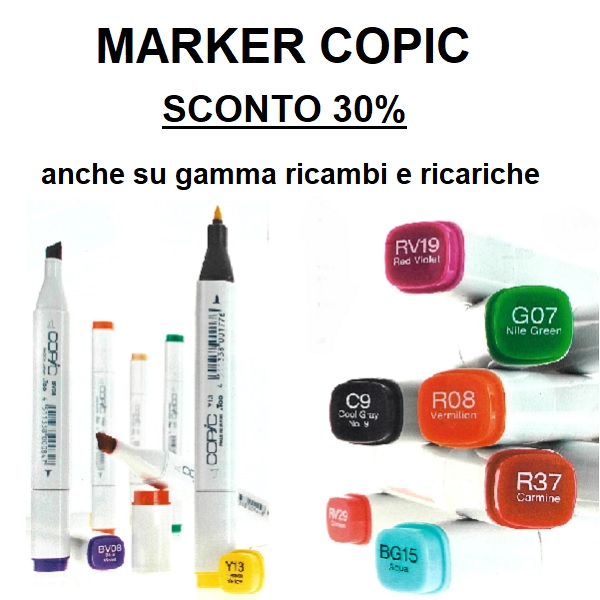 COPIC MARKER CLASSIC SCONTO 30%