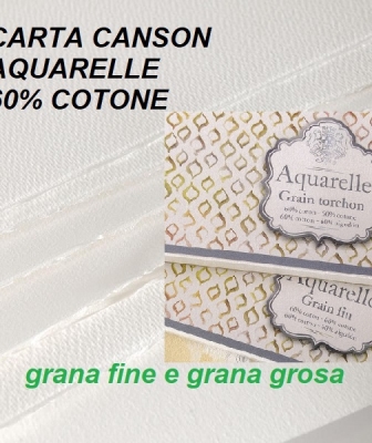 CANSON AQUARELLE 60% COTONE