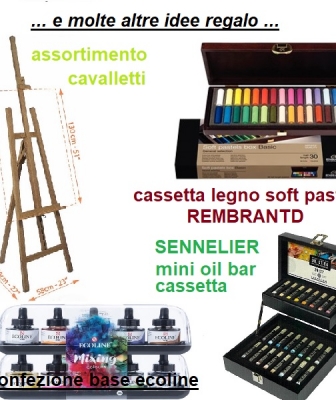 CAVALLETTI – PASTELI SECCHI- OIL STICK – ECOLINE E TANTE ALTRI PRODOTTI