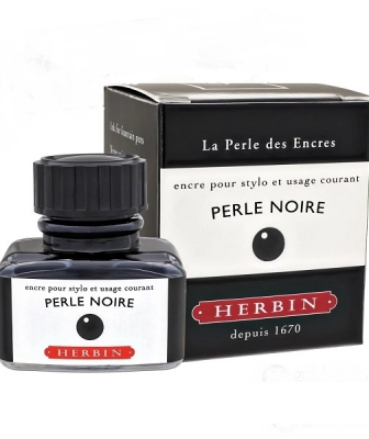 INCHIOSTRO PER STILOGTAFICA HERBIN PERLE NOIRE 30 ml.