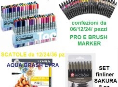 SET PENNARELLI AD ALCOOL – AD ACQUA – LINER