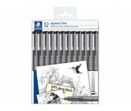 SET PIGMENT LINER STAEDTLER 12 PEZZI